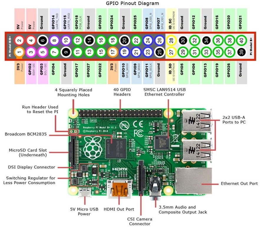Pin Out Raspberry